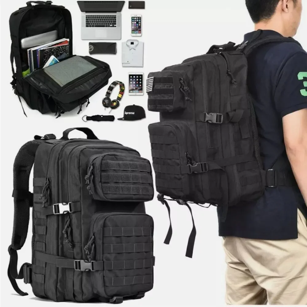 Large Laser MOLLE Military Army Assault Rucksack P